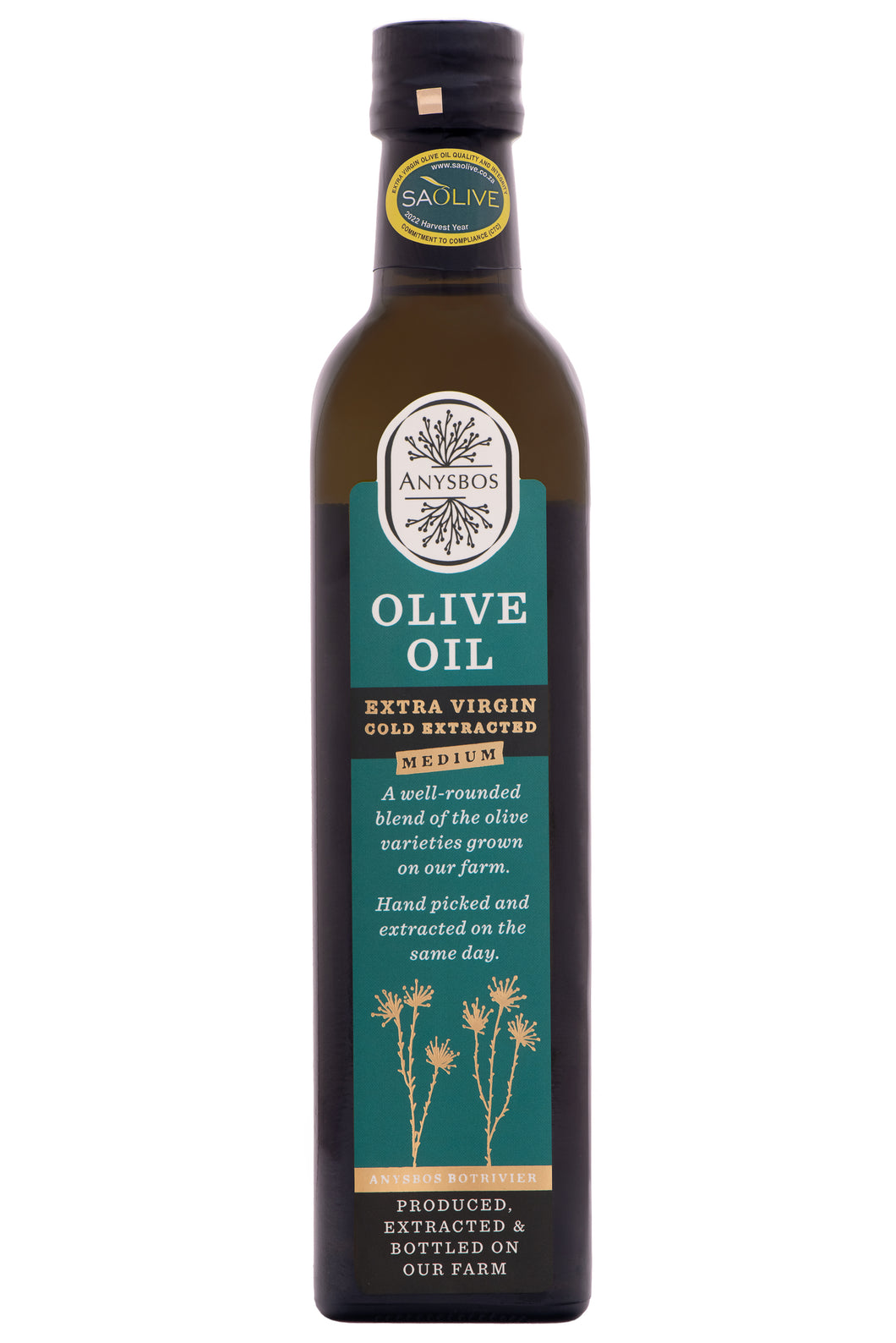 A case of Anysbos 500ml Extra Virgin Olive Oil